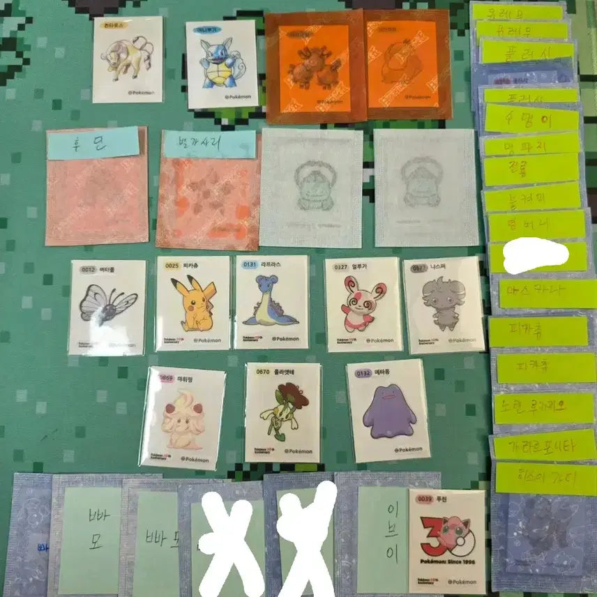 [BUNJANG] Pokemon 30th Anniversary Stickers / 포켓몬 30주년 띠부씰 판매 및 교환