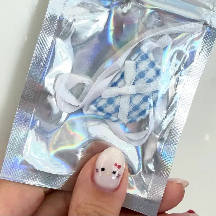 [BUNJANG] Monchhichi Tie-Dye Mini Bib (Blue) / 몬치치 타이다이+미니 용 턱받이 (블루)