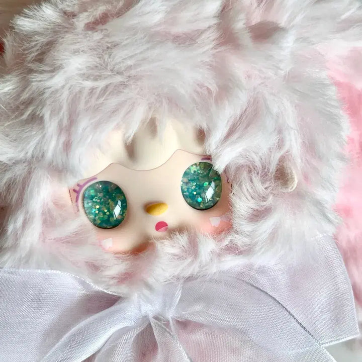 [BUNJANG] Yooki Hopping Bunny Plush Keyring - Light Pink / Yooki 유키 호핑버니 _물눈 연핑크