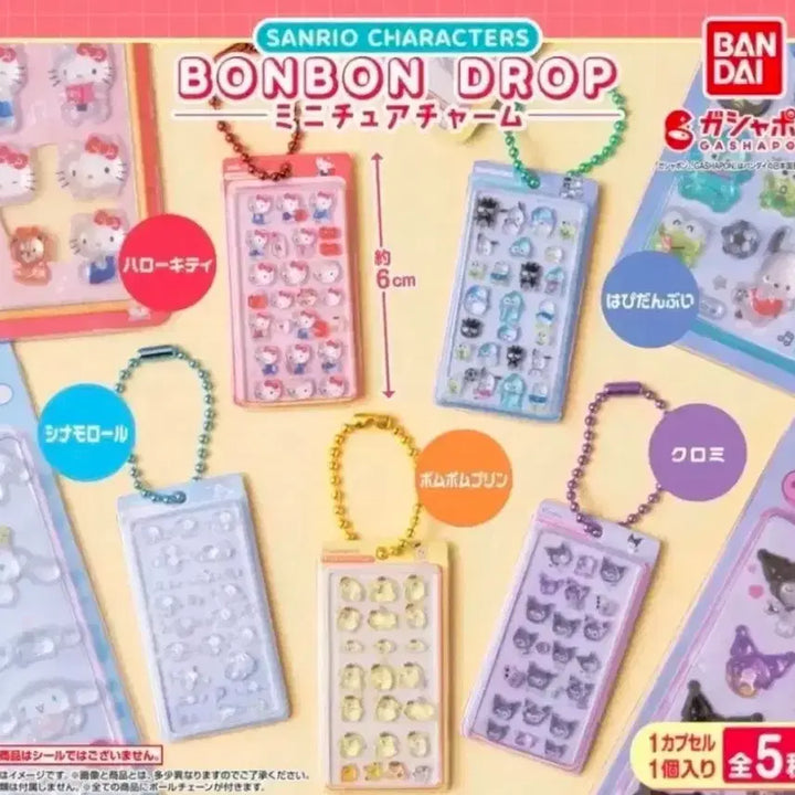 [BUNJANG] Sanrio Bonbon Drop Gacha 5 Types Full Set / (풀세트) 산리오 봉봉드롭 가챠 5종 풀세트 해피단브이 키티 폼폼푸린