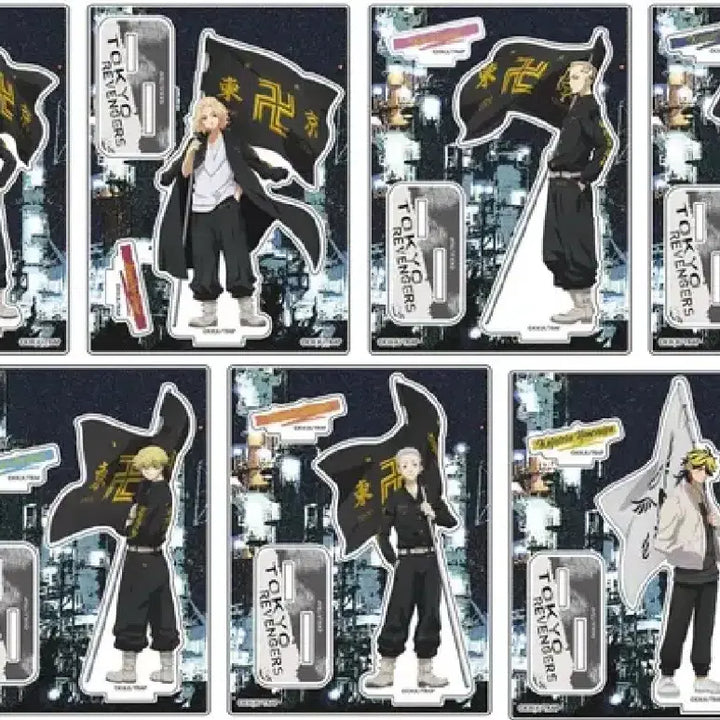 [BUNJANG] Tokyo Revengers Flag Acrylic Stand Set / 도쿄 리벤저스 깃발 아크릴 스탠드
