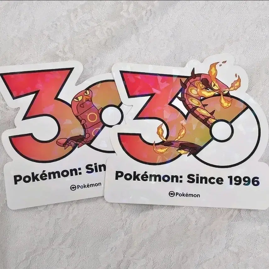 [BUNJANG] Bundle Set Pokemon 30th Anniversary Logo Sticker Set / 일괄) 포켓몬 30주년 로고 스티커 태우지네 다태우지네 메타몽 변신