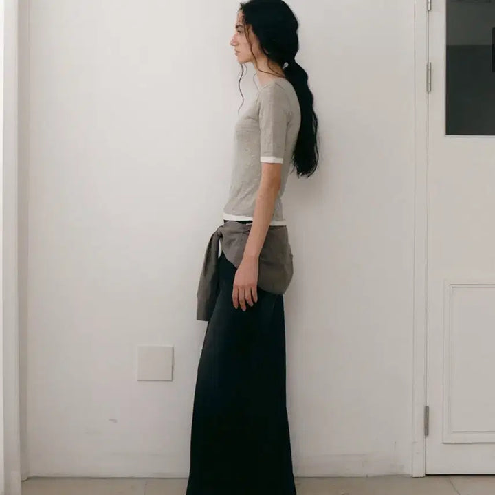 [SOLD OUT] 로우타이드 레이어드 티셔츠 여성반팔블라우스 여름블라우스 레이어드셔츠