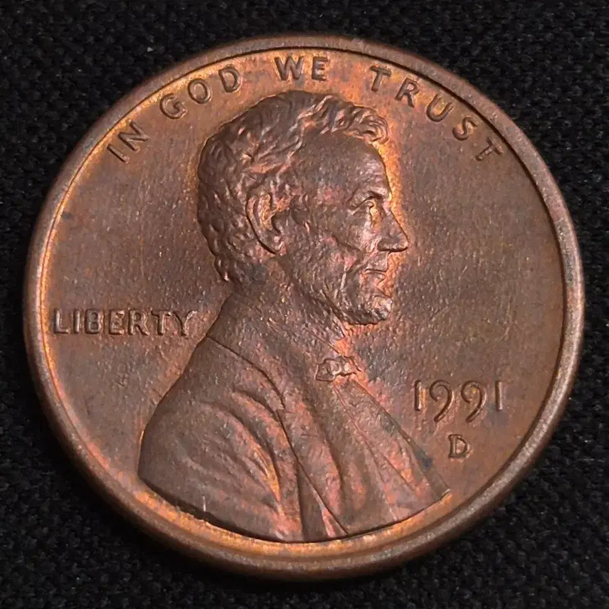 [BUNJANG] 1991 United States 1 Cent Coin / 1991년 미국 1센트 동전 [EP. 3395]
