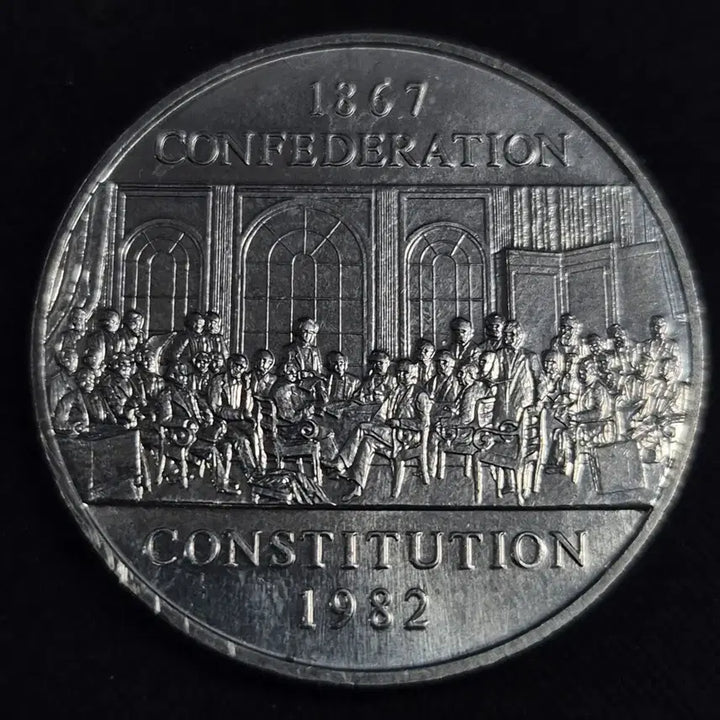 [BUNJANG] 1982 Canada Constitution 115th Anniversary Large Coin / 1982년 캐나다 연방 헌법 115주년 기념 대형 동전