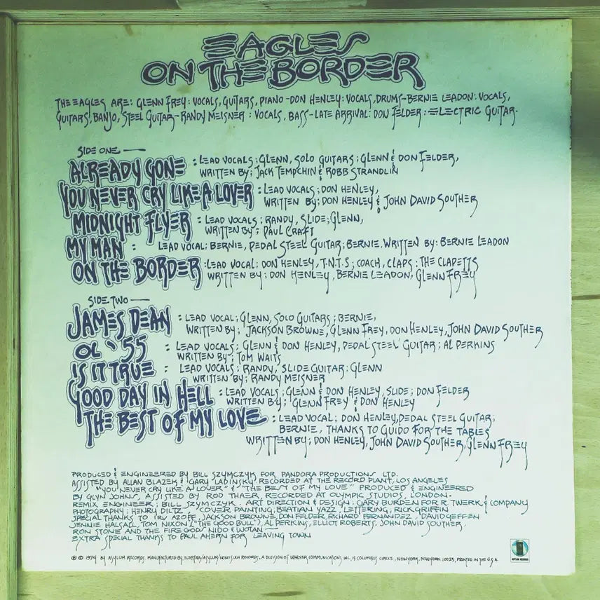 [BUNJANG] Eagles On The Border 1975 LP Record / Eagles On The Border 미국 1975년 LP