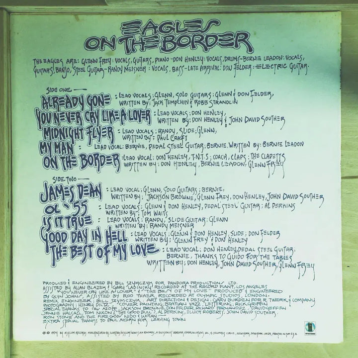 [BUNJANG] Eagles On The Border 1975 LP Record / Eagles On The Border 미국 1975년 LP