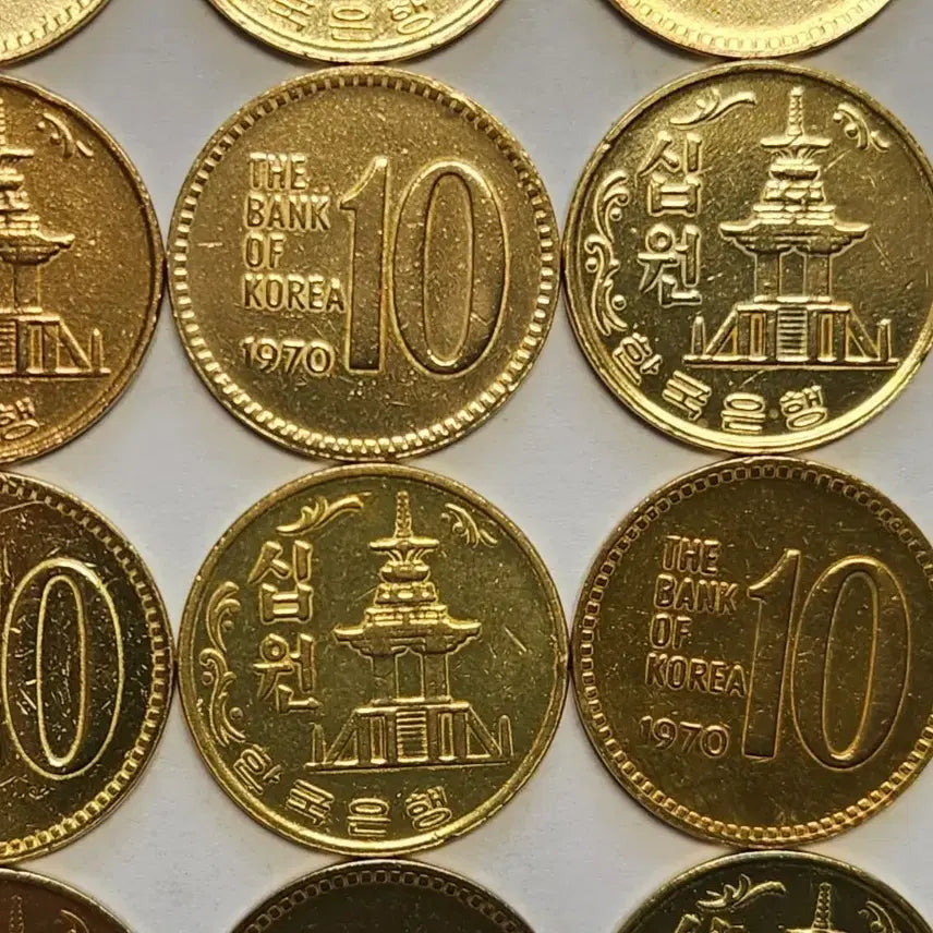 [BUNJANG] 1970 Brass 10 Won Coin (30 pcs) / 특년도 1970년 황동 30점