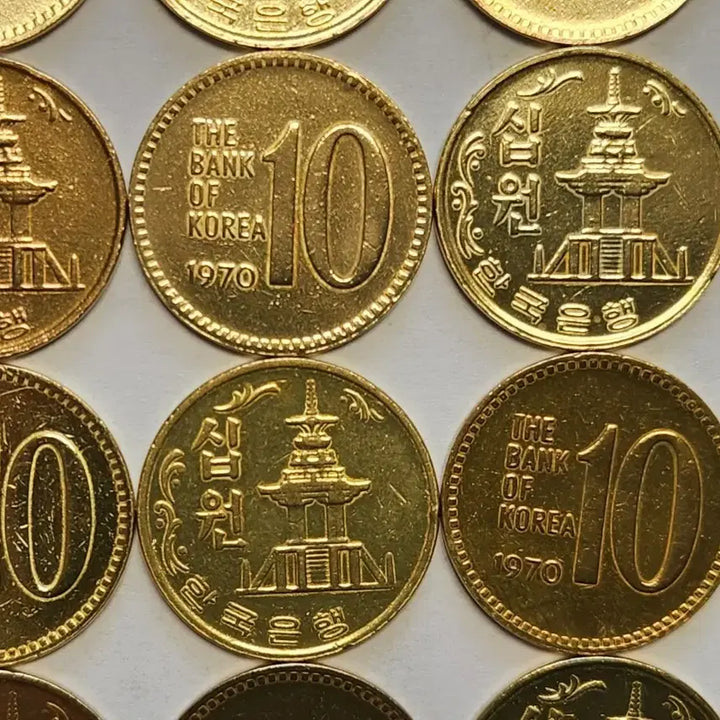 [BUNJANG] 1970 Brass 10 Won Coin (30 pcs) / 특년도 1970년 황동 30점