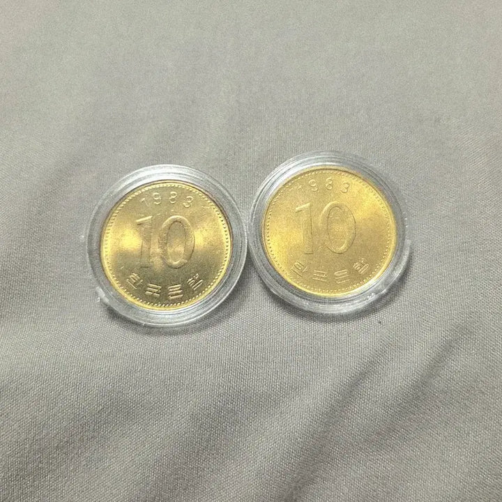 [BUNJANG] 1983 10 Won Coin (2 Pieces) / 미사용 1983년 10원 5개 일괄