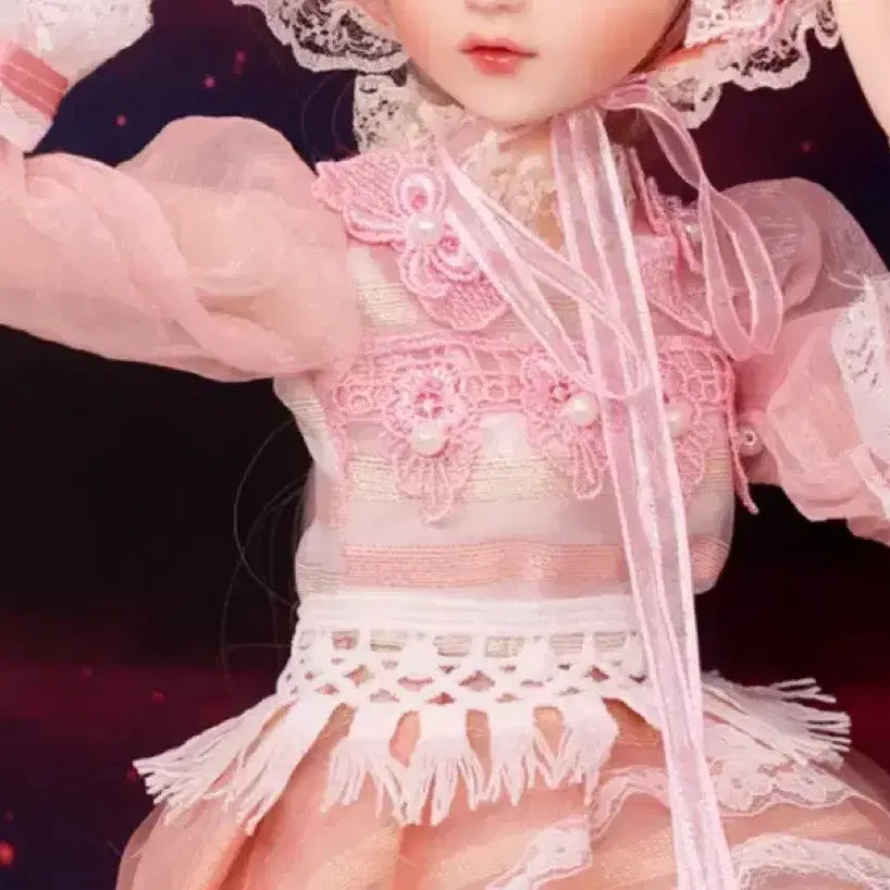 [BUNJANG] 60cm Ball-Jointed Doll Pink Dress Set / 구관인형 핑크색 드레스 60cm