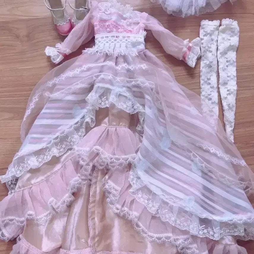 [BUNJANG] 60cm Ball-Jointed Doll Pink Dress Set / 구관인형 핑크색 드레스 60cm
