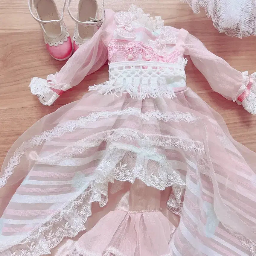 [BUNJANG] 60cm Ball-Jointed Doll Pink Dress Set / 구관인형 핑크색 드레스 60cm
