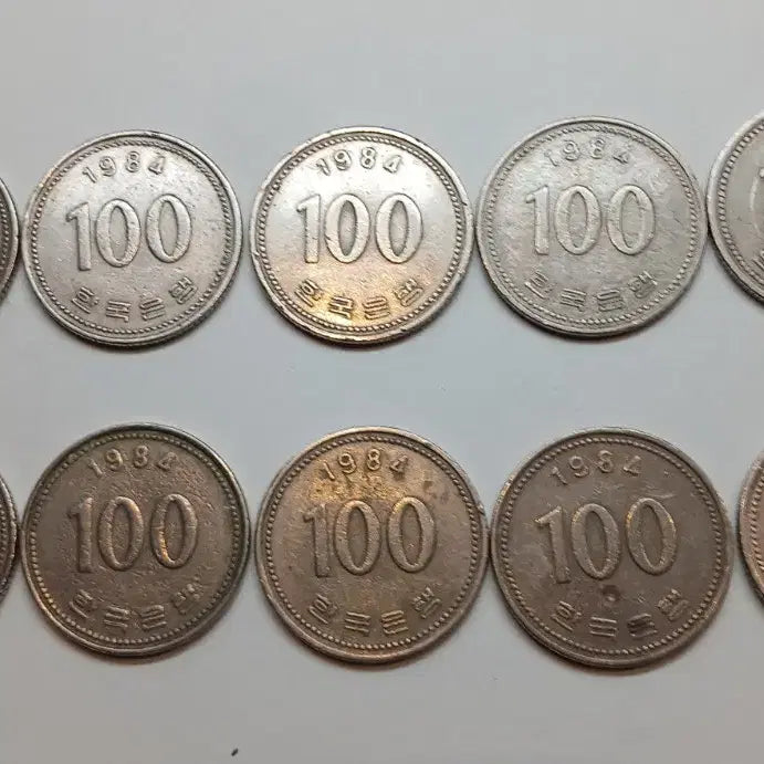 [BUNJANG] 1984 100 KRW Coin Bundle (10 pcs) / 1984년 100원 동전 10개 일괄