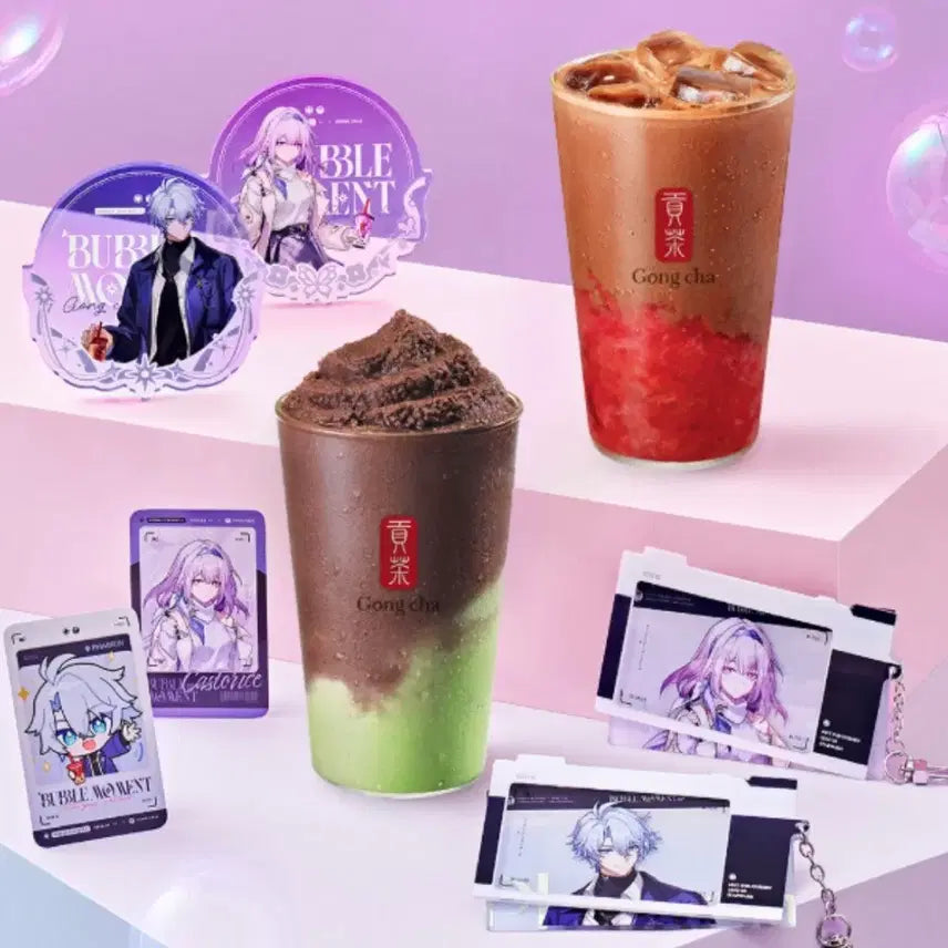 [BUNJANG] Gong Cha x Honkai Impact 3rd Paimon Merchandise Full Set / 공차 붕괴 콜라보 파이논 굿즈 풀 세트