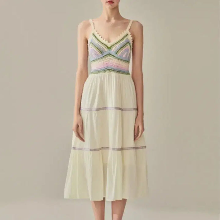 [BUNJANG] Bikini Band Knit Maxi Dress / 비키니밴드  끈 원피스