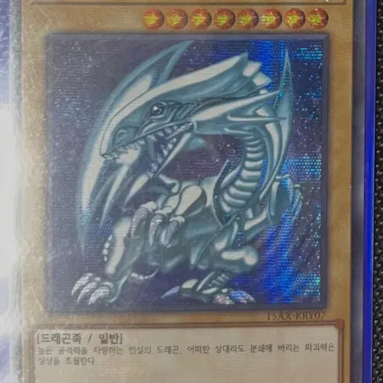 [BUNJANG] Yu-Gi-Oh! Blue-Eyes White Dragon 15th Anniversary Secret Rare / 유희왕 푸른 눈의 백룡 15주년 시크릿