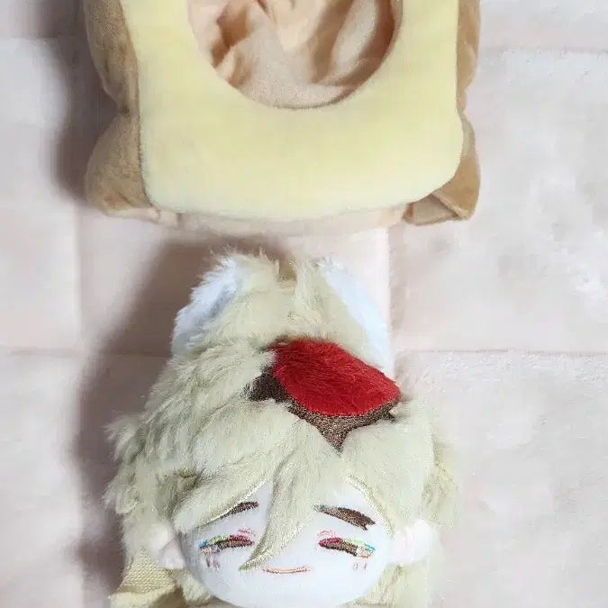 [BUNJANG] Douma 10cm Plush Doll + Bread Hat Bundle / 도우마 속성 10cm 솜인형+식빵 모자 의상 일괄 판매 귀멸 10깅