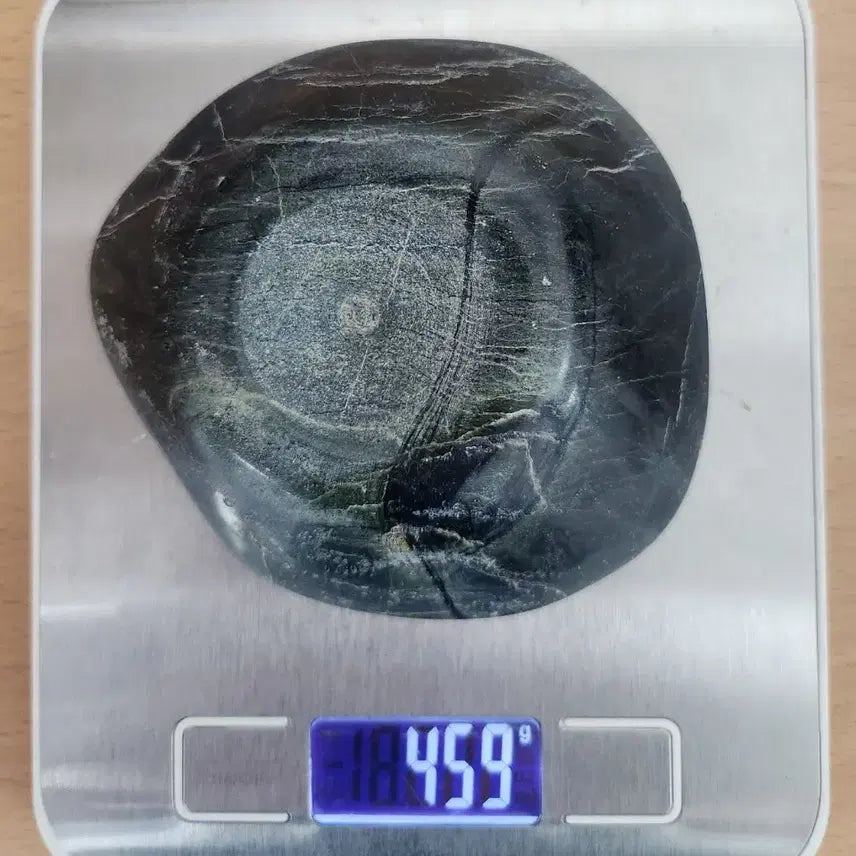 [BUNJANG] Precious Serpentine Sphere Raw Stone Mineral with Stand / 귀사문석 원석구 광물 수석