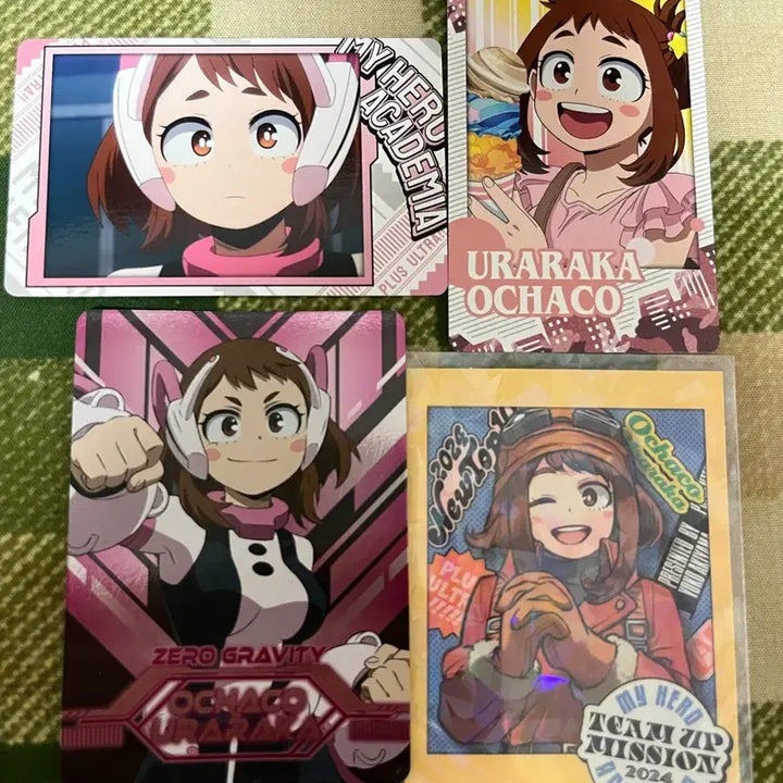 [BUNJANG] My Hero Academia Ochaco Uraraka Strongest Jump Bonus Card Bundle Set / 나히아 히로아카 우라라카 오챠코 최강점프 부록 포함 카드 지류 일괄