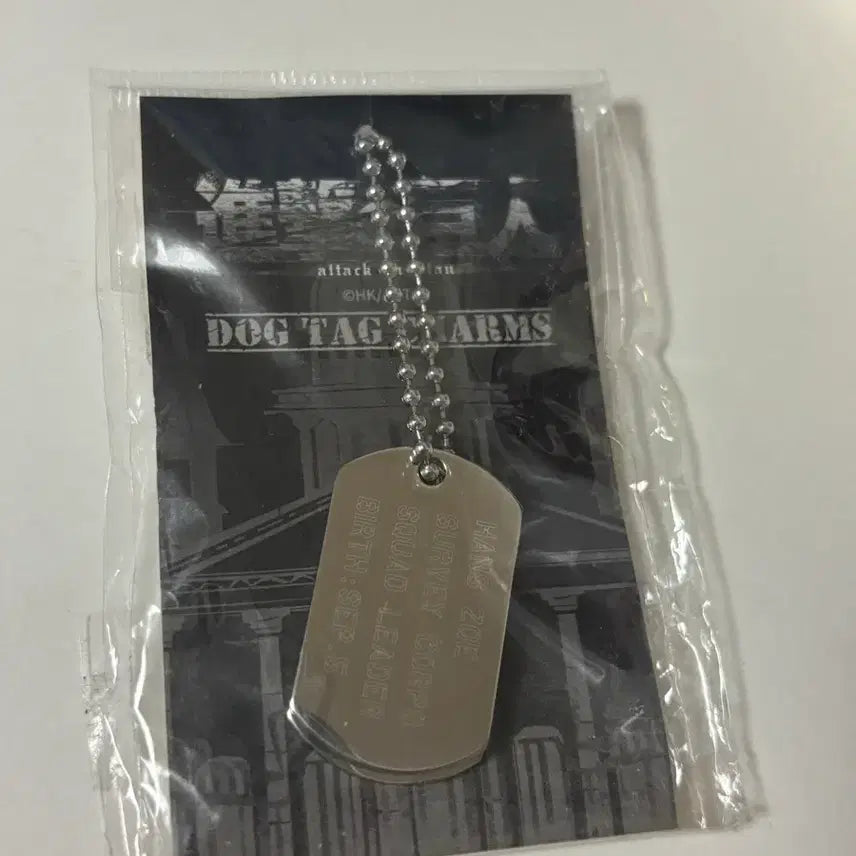 [BUNJANG] Attack on Titan Hange Zoe Dog Tag / 진격의거인 군번줄 한지 진격거 군번줄