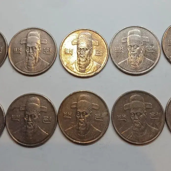 [BUNJANG] 1992 100 Won Coin Bundle Set (10 pcs) / 1992년 100원 동전 10개 일괄