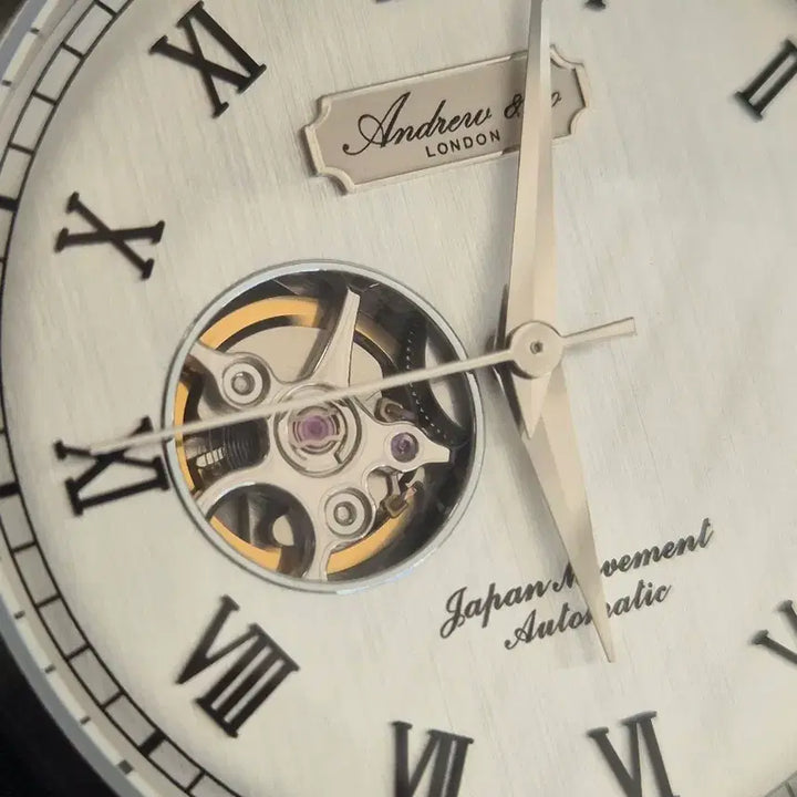[BUNJANG] Andrew &amp; Co WALES AC602S-A Automatic Leather Watch / Andrew &amp; Co 오토매틱 시계 새상품