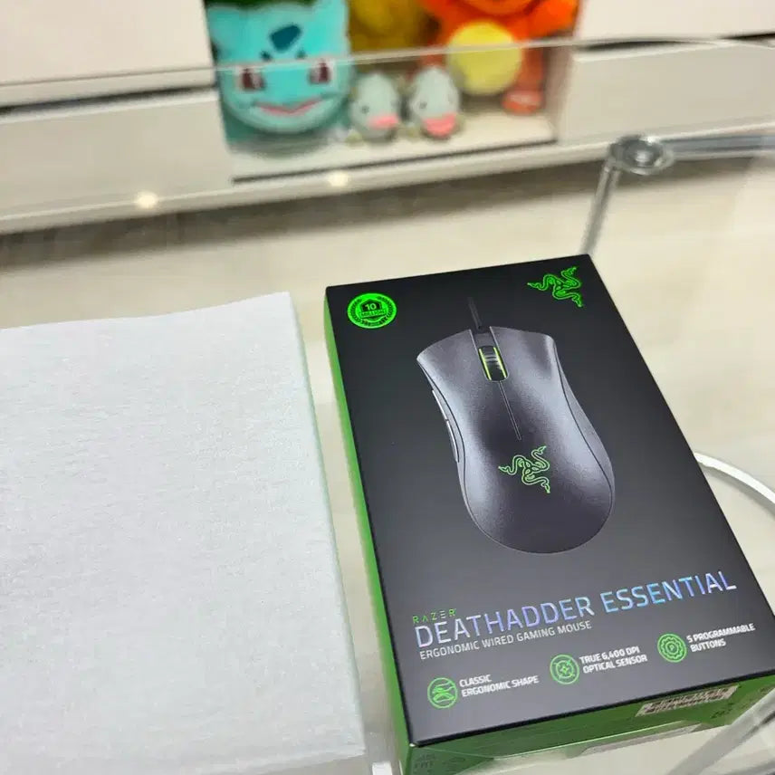 [BUNJANG] Razer DeathAdder Essential Wired Gaming Mouse Black/White (Sealed) / (미개봉) 레이저 데스에더 에센셜 유선 게이밍 마우스 블랙 화이트