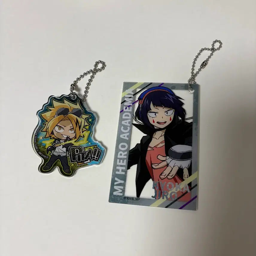 [BUNJANG] My Hero Academia Kaminari Jiro Acrylic Keyring Set / (일괄) 나히아 히로아카 굿즈 카미나리 지로 키리시마 우라라카