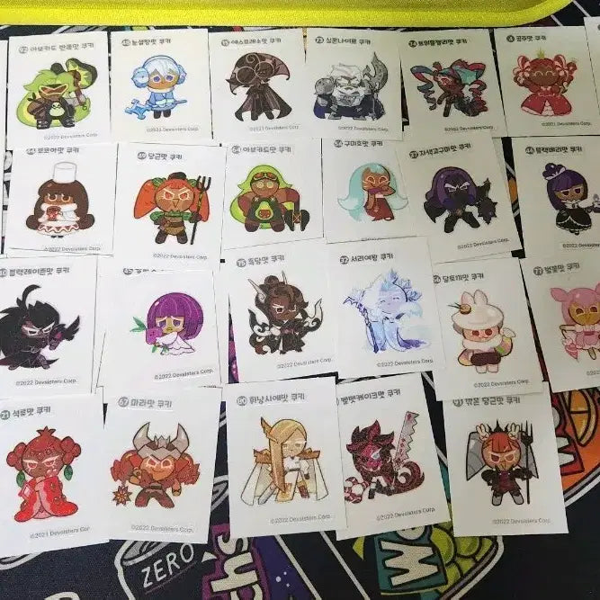 [BUNJANG] Cookie Run: Kingdom Sticker Bundle Set / 쿠키런 쿠킹덤 킹덤 띠부씰 띠뿌씰 스티커 띠부실 일괄