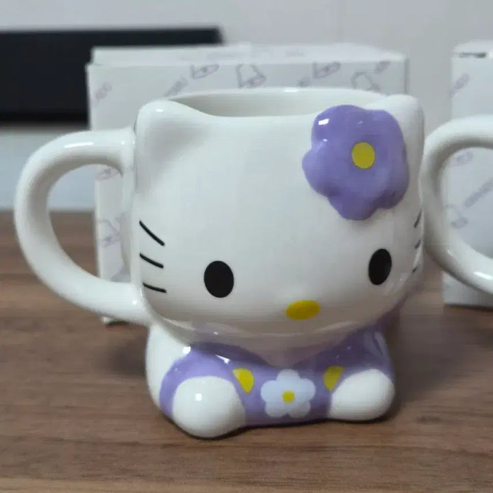 [BUNJANG] Sanrio Classic Kitty Otaru Limited Lavender Mug Cup (2006) / 06년 산리오 고전키티 오타루 한정 라벤더 머그컵