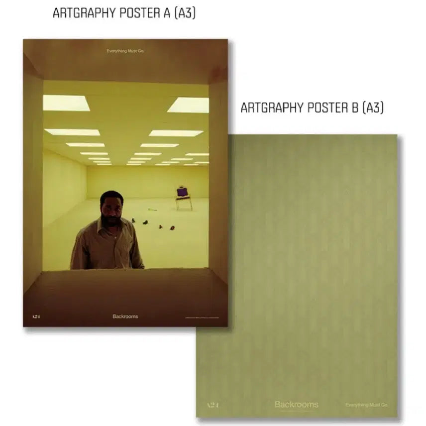 [BUNJANG] Backroom Artgraphy Poster Set (2 Types) / 백룸 아트그라피 포스터 2종 1세트