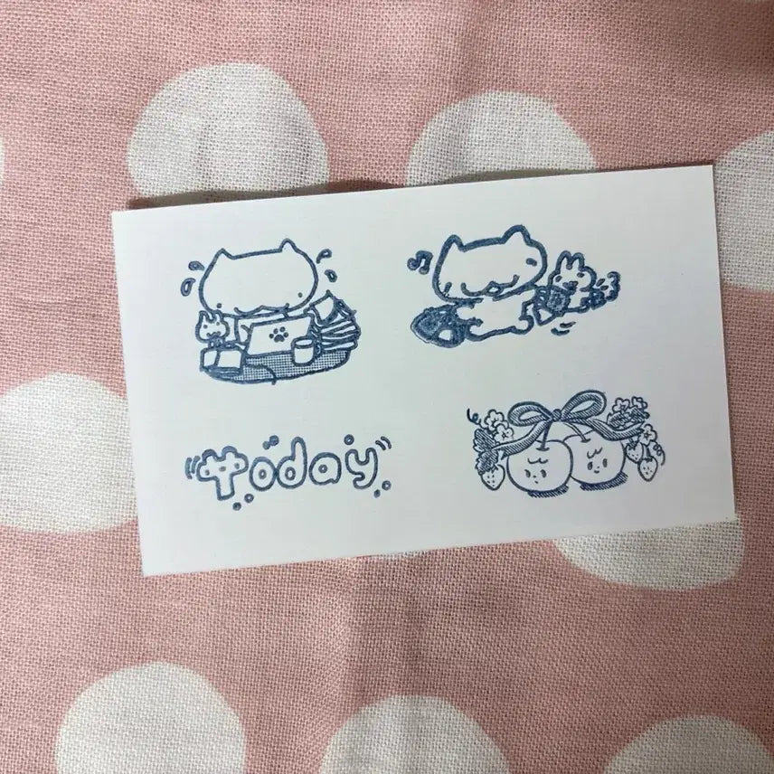 [BUNJANG] Niobium Jotta Core Wood Stamp Set / 나무 도장 우드 스탬프 niobium jotta core
