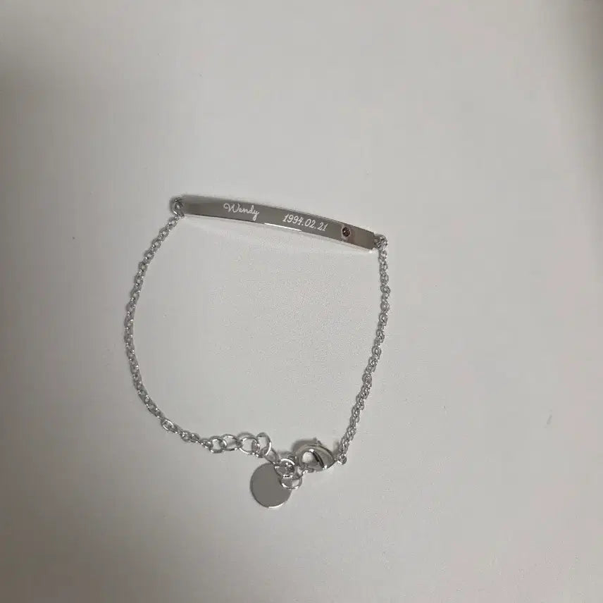 [BUNJANG] Red Velvet Wendy 2019 Birthday Bracelet Silver (Rhodium Plated) / [새상품]레드벨벳 웬디 생일팔찌 실버(로듐)