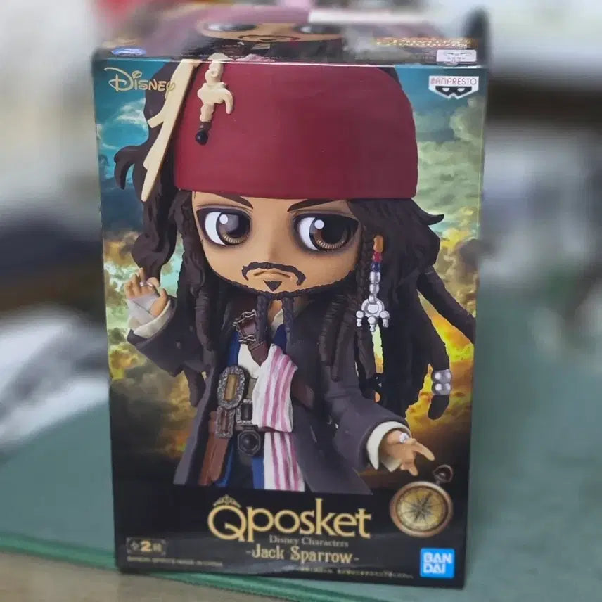 [BUNJANG] Disney Pirates of the Caribbean Jack Sparrow Figure (A Color) / 큐포스켓 캐리비안의 해적 잭스패로우 A컬러
