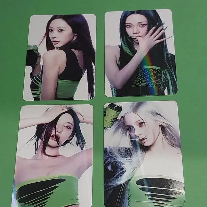 [BUNJANG] Aespa Lemonade Hottracks Photocard Bundle Set / 에스파 레몬에이드 핫트랙스 포토카드 4종 일괄 판매