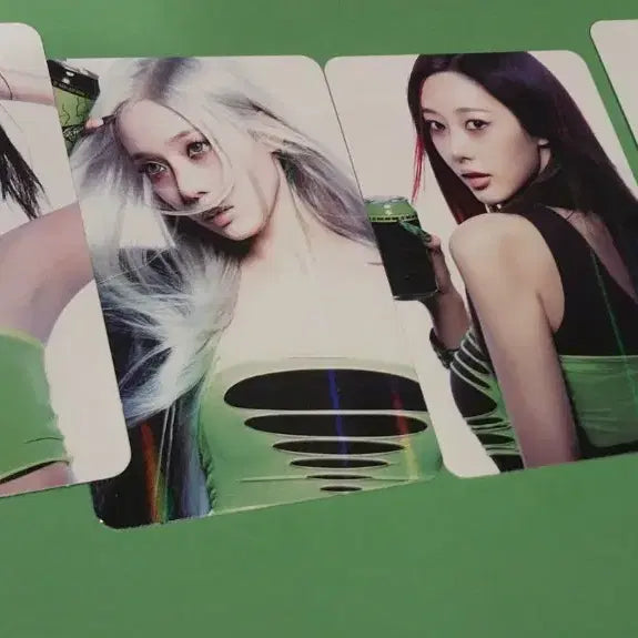 [BUNJANG] Aespa Lemonade Hottracks Photocard Bundle Set / 에스파 레몬에이드 핫트랙스 포토카드 4종 일괄 판매