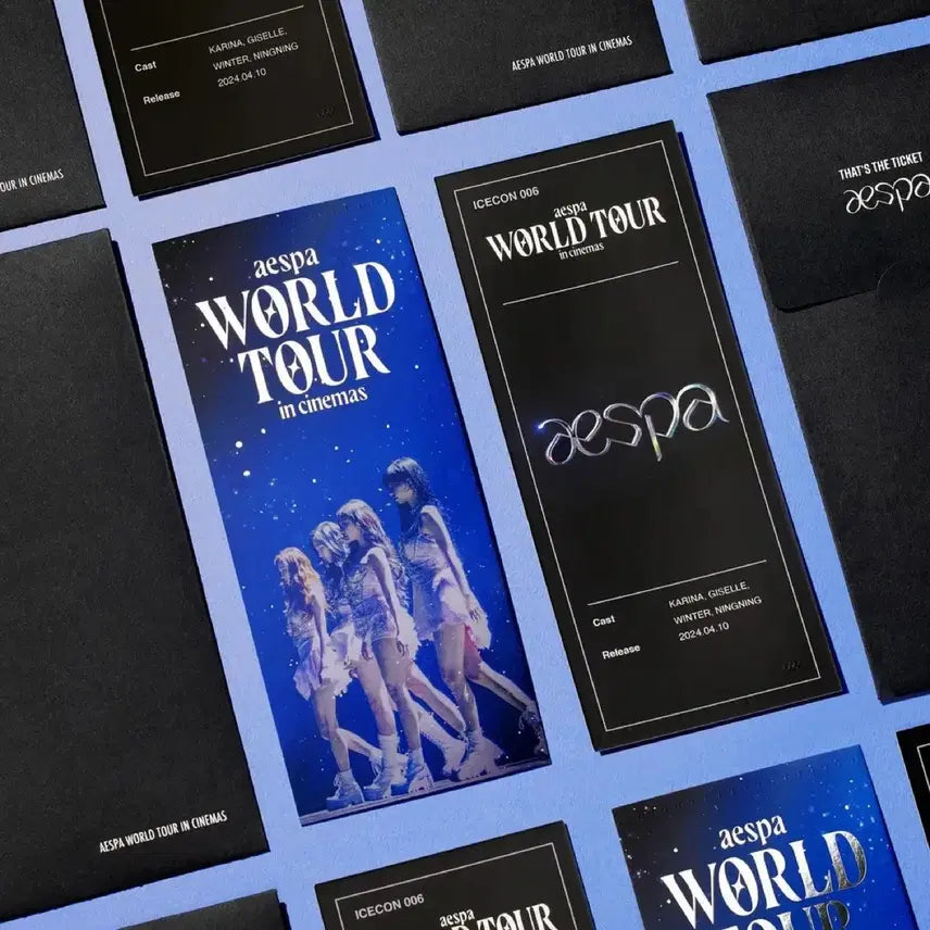 [BUNJANG] Espa World Tour in Cinema TTT Poster / [영화 굿즈] 에스파 월드투어인시네마 TTT
