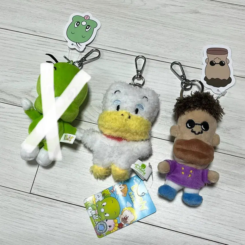 [BUNJANG] Dooly the Little Dinosaur Ddochi / Mikol Doll Keychain / 아기공룡둘리 또치 인형 키링 새상품 판매