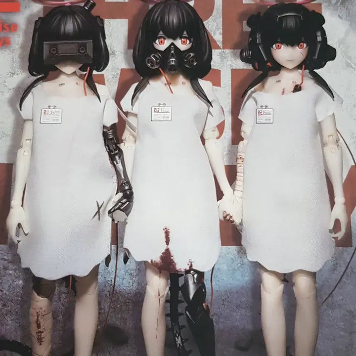 [BUNJANG] Snail Shell Three Wise Monkeys 1/12 Scale Action Figure Set / 스네일쉘 SNAIL SHELL 세 원숭이 소녀 1/12 액션 피규어
