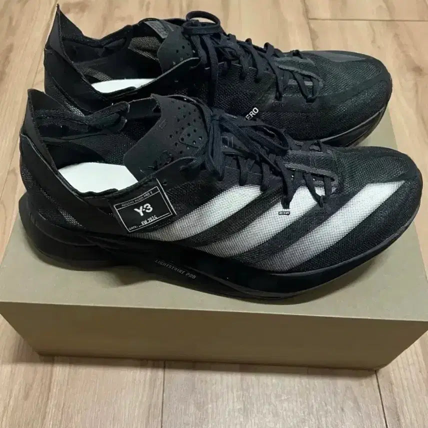 [BUNJANG] Y-3 Adios Pro 3.0 Core Black Off-White / Y-3 아디오스 프로 3.0 코어 블랙 오프화이트(275)