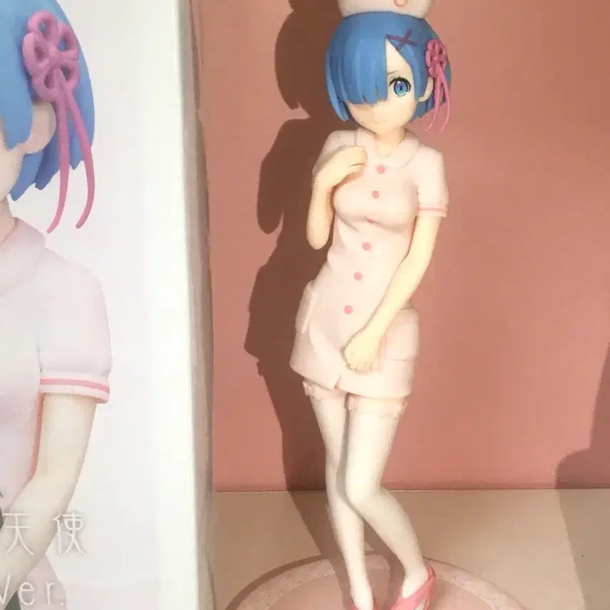 [BUNJANG] Re:Zero Rem Nurse Figure Pink / 리제로 렘 너스 핑크색 간호사 피규어