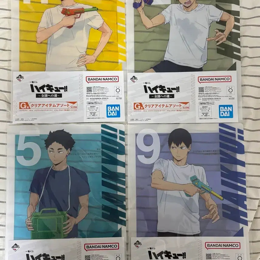 [BUNJANG] Haikyuu!! Clear File Bundle (Kageyama, Akaashi, Tsukishima, Yamaguchi) / 하이큐 클리어파일 일괄 (카게야마 아카아시 츠키시마 야마구치)