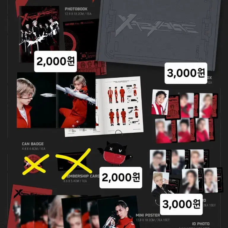 [BUNJANG] XDINARY HEROES 3rd Membership Kit / 엑디즈/엑스디너리 히어로즈 3기 맴버십 키트 판매합니다.