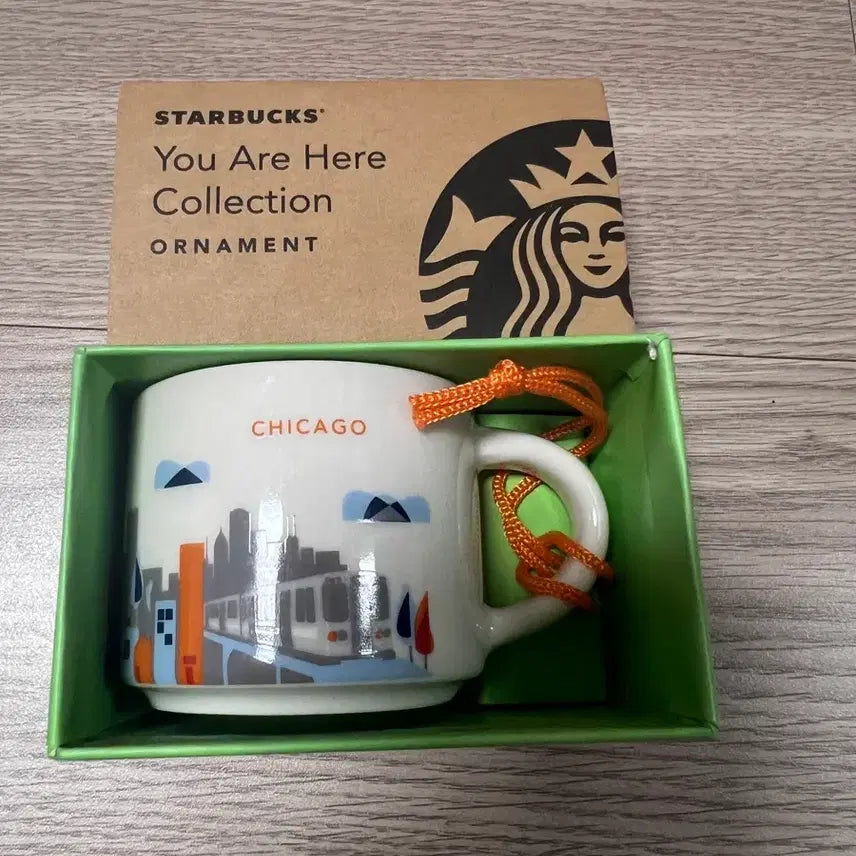 [BUNJANG] Starbucks You Are Here Collection Chicago City Espresso Mug Ornament / 스타벅스 유아히어 시카고 시티컵 에스프레소잔