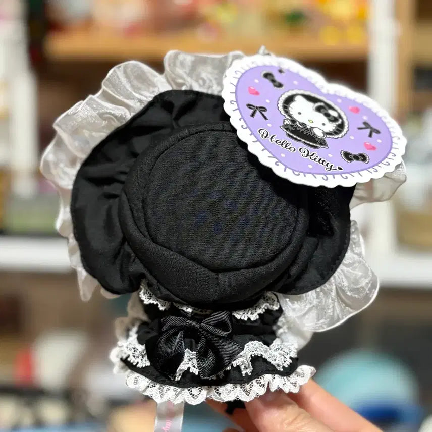 [BUNJANG] Sanrio Hello Kitty Black Frill Lolita Maid Doll (Japan Authentic) / 일본 정품) 블랙 프릴 로리타 메이드 키티