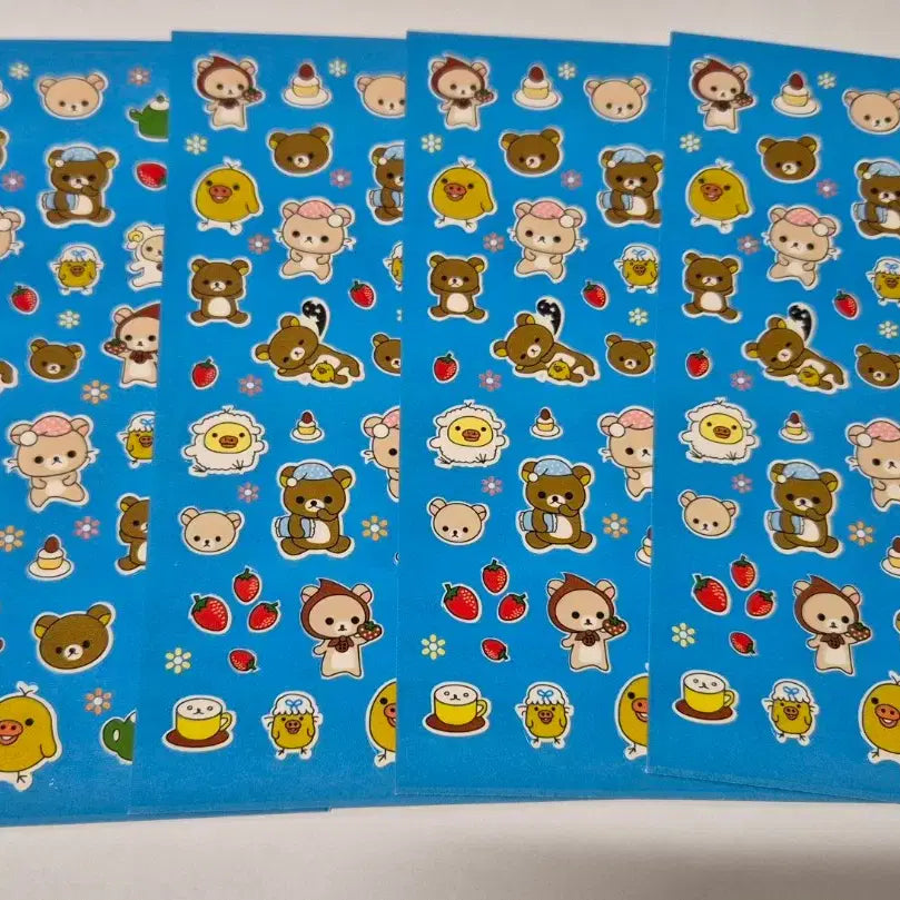 [BUNJANG] Classic Rilakkuma Stickers / 4장셋트)고전 리락쿠마 스티커