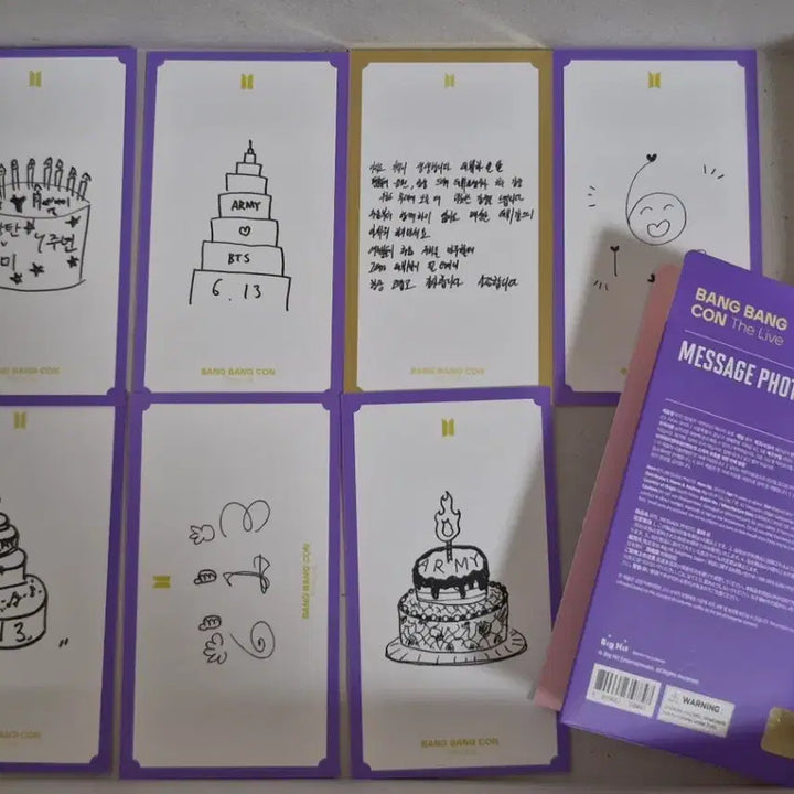 [BUNJANG] BTS Bang Bang Con Message Photocard / BTS 방방콘 메세지 포토카드