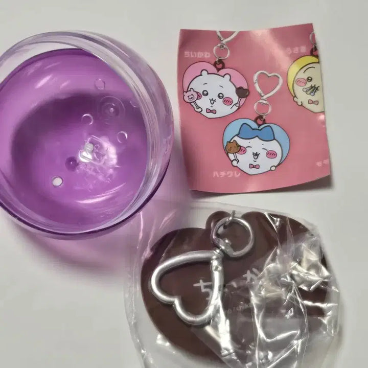 [BUNJANG] Chikawa Heart Rubber Charm Monmonya (Sealed) / [미개봉]먼작귀 치이카와 하트 러버 고무 키링 모몽가