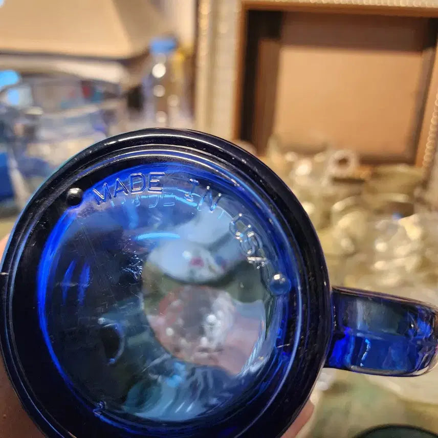 [BUNJANG] Vintage USA Made Thick &amp; Heavy Glass Tumbler Set / 2개에22000USA 미사용 지름8.6cm높이9.5cm 두껍고 묵직합니다